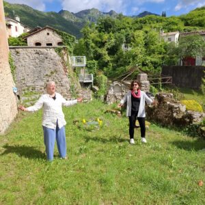 Üben an der Mauer zum Fluss Villino Ameliatte